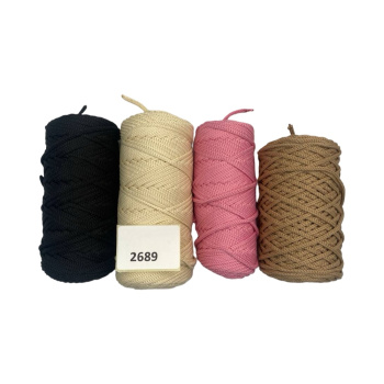 НШВ_2689 Набор полиэфирных шнуров на вес 4 мм, 1 кг