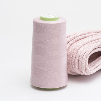 Нить СН полиэстер универсальная 40/2 5000 ярд Ледяная Роза/Сухая роза  (1176)