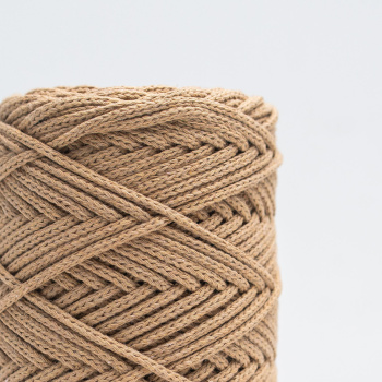 Хлопковый Шнур для вязания Ш-ХЛ3_084 Золотой песок, Змм/100м, хлопок