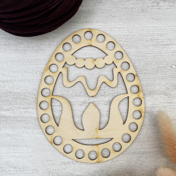 1092 Крышка/дно "Яйцо пасхальное №3", d=12х15 см