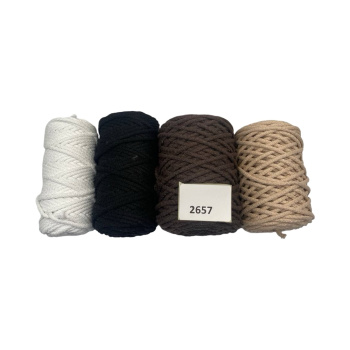 НШВ_2657 Набор хлопковых шнуров на вес 5 мм, 1 кг