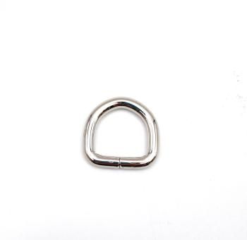 826-1 D- кольцо ручкодержатель "Толстое" серебро 30х30мм, для ремня 20 мм