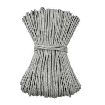 Хлопковый шнур для шитья с сердечником ШН_П02, 5 мм/100 м, цвет Светло-серый