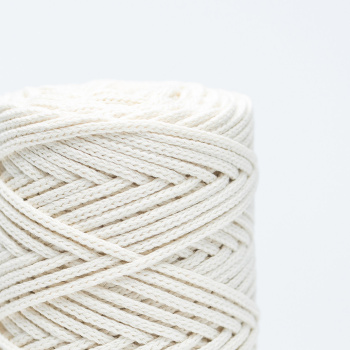 Хлопковый Шнур для вязания Ш-ХЛ3_048 Айвори, Змм/100м, хлопок