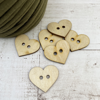 2806 Декоративная пуговица сердце с двумя отверстиями, 1 штука, 33х29 мм