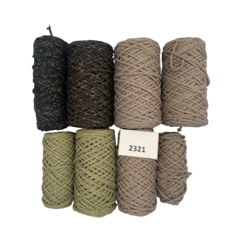 НШВ_2321 Набор хлопковых шнуров на вес 3 мм, 1 кг