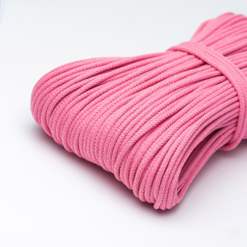 Хлопковый шнур для шитья с сердечником ШН_П27, 5 мм/100 м, цвет Розовая помада