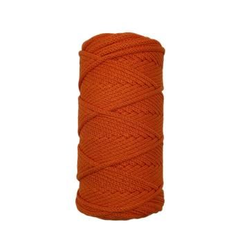 Хлопковый Шнур для вязания ШХ_20 Оранжевый, 4мм/100м, хлопок