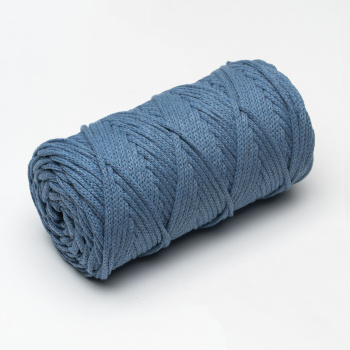 Хлопковый Шнур для вязания ШХ_29 Светлый джинс, 4мм/100м, хлопок