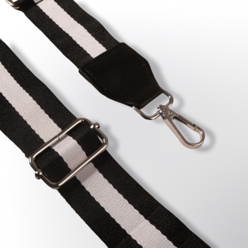 Ремень для сумки «Черно-белые полосы,  ПР-17