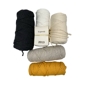 НШВ_2013 Набор хлопковых шнуров на вес 4 мм, 1 кг УЦЕНКА