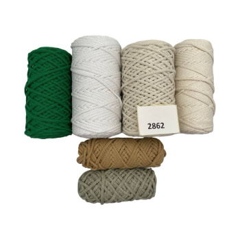 НШВ_2862 Набор хлопковых шнуров на вес 4 мм, 1 кг