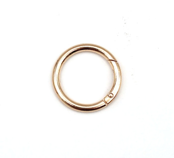 822-6 Карабин кольцо золото 38ммх30мм