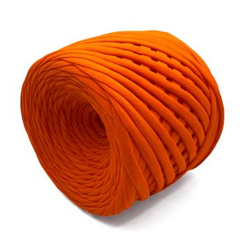 Трикотажная пряжа Hobyt ТП 134 Оранжевый, первичная, изнаночная, 100% хлопок, 100 м, 7-9 мм