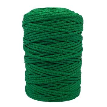 Полиэфирный Шнур с сердечником для вязания ПШ5_2-14 Тёмно-зелёный, 5мм/200 м 
