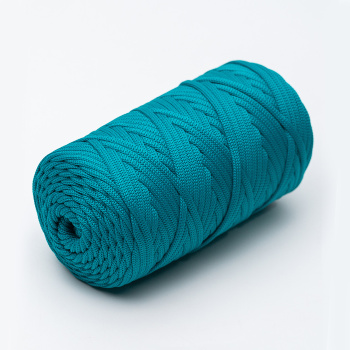 Полиэфирный плоский  шнур для вязания  Карибы 5 мм/100м