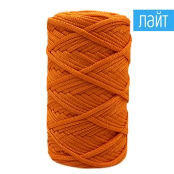 Полиэфирный шнур для вязания ЛАЙТ ПШЛ_20 Оранжевый, 4 мм/100 метров