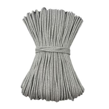 Хлопковый шнур УЦЕНКА для шитья с сердечником 5 мм/100 м, цвет Светло-серый