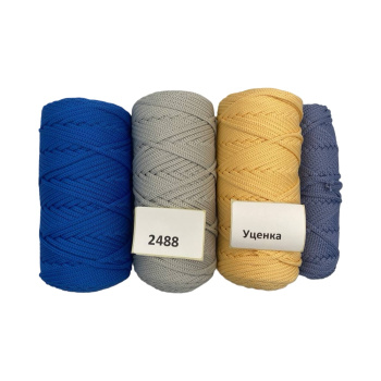 НШВ_2488 Набор полиэфирных шнуров на вес 4 мм, 1 кг УЦЕНКА