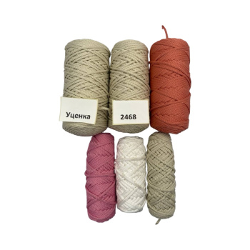 НШВ_2468 Набор полиэфирных шнуров на вес 4 мм, 1 кг УЦЕНКА