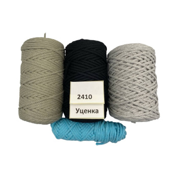 НШВ_2410 Набор хлопковых шнуров на вес 4 мм, 1 кг УЦЕНКА