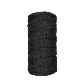 Полиэфирный шнур для вязания ПЭШ_37 Тёмно-серый, 4 мм/100 метров
