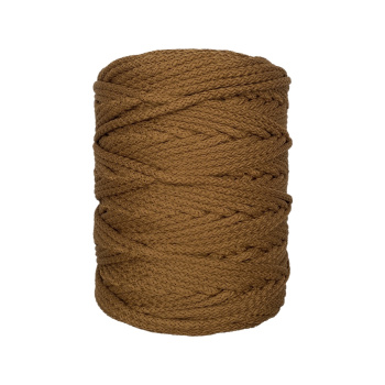 Полиэфирный Шнур с сердечником для вязания Ш-ПЭ5-78 Молочный шоколад, 5мм/200 м 
