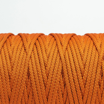 Полиэфирный Шнур с сердечником для вязания Ш-ПЭ5-75 Терракотовый, 5мм/200 м 