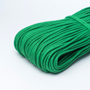 Хлопковый шнур для шитья с сердечником ШН_П22, 5 мм/100 м, цвет Изумруд