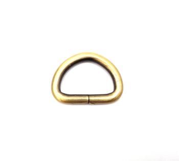819-4 D- кольцо "Толстое", бронза, 35х25 мм, для ремня 25 мм