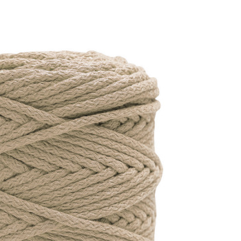 Хлопковый Шнур для вязания Ш-ХЛ5 003 Крем, 5 мм/100 м, хлопок