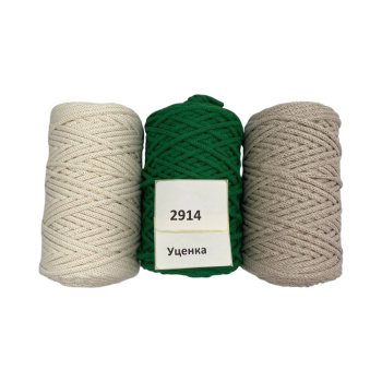 НШВ_2914 Набор хлопковых шнуров на вес 4 мм, 1 кг УЦЕНКА