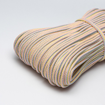 Хлопковый шнур для шитья с сердечником ШН_П66, 5 мм/100 м, цвет Меланж Мороженое