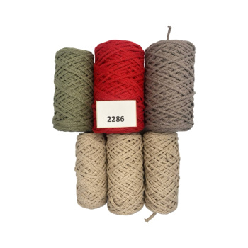 НШВ_2286 Набор хлопковых шнуров на вес 4 мм, 1 кг