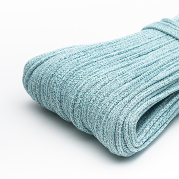 Хлопковый шнур для шитья с сердечником  5 мм/30 м, цвет Меланж Ниагара