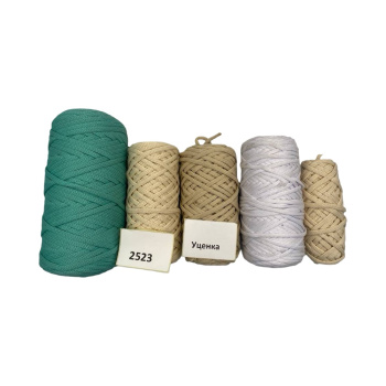 НШВ_2523 Набор полиэфирных шнуров без сердечника на вес 5 мм, 1 кг УЦЕНКА