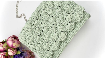 Сумка из полиэфирного шнура с ажурным клапаном