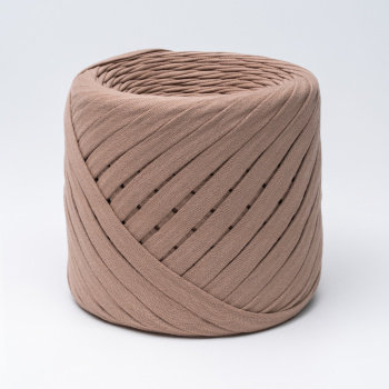 Трикотажная пряжа Hobyt ТП 133 Несквик, первичная, изнаночная, 100% хлопок, 100 м, 7-9 мм