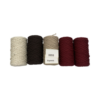 НШВ_3355 Набор хлопковых шнуров на вес 3 мм, 1 кг УЦЕНКА
