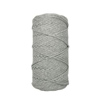 Хлопковый Шнур для вязания ШХ_23 Светло-серый, 4мм/100м, хлопок