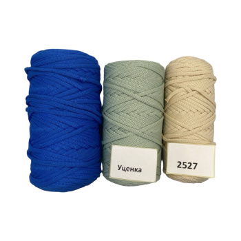НШВ_2527 Набор полиэфирных шнуров без сердечника на вес 5 мм, 1 кг УЦЕНКА