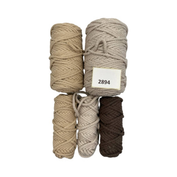 НШВ_2894 Набор хлопковых шнуров на вес 5 мм, 1 кг