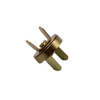 Кнопка магнитная потайная 905-2, золото, 14 мм