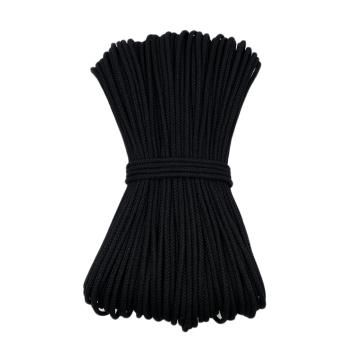 Хлопковый шнур для шитья с сердечником ШН_П40, 5 мм/50 м, цвет Чёрный