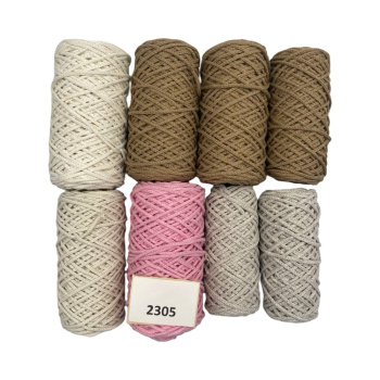 НШВ_2305 Набор хлопковых шнуров на вес 3 мм, 1 кг