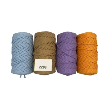 НШВ_2293 Набор хлопковых шнуров на вес 4 мм, 1 кг