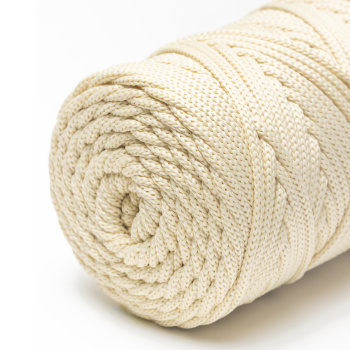 Полиэфирный шнур для вязания ПЭШ_58 Сгущёнка, 4 мм/100 метров