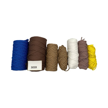 НШВ_3039 Набор полиэфирных шнуров без сердечника на вес 5 мм, 1 кг