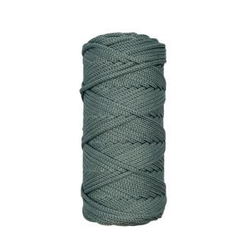 Полиэфирный шнур для вязания ПЭШ_10 Серо-зелёный, 4 мм/100 метров