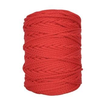 Полиэфирный Шнур с сердечником для вязания ПШ5_2-11 Красный, 5мм/200 м 